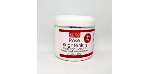 Crème de massage éclaircissante à la rose